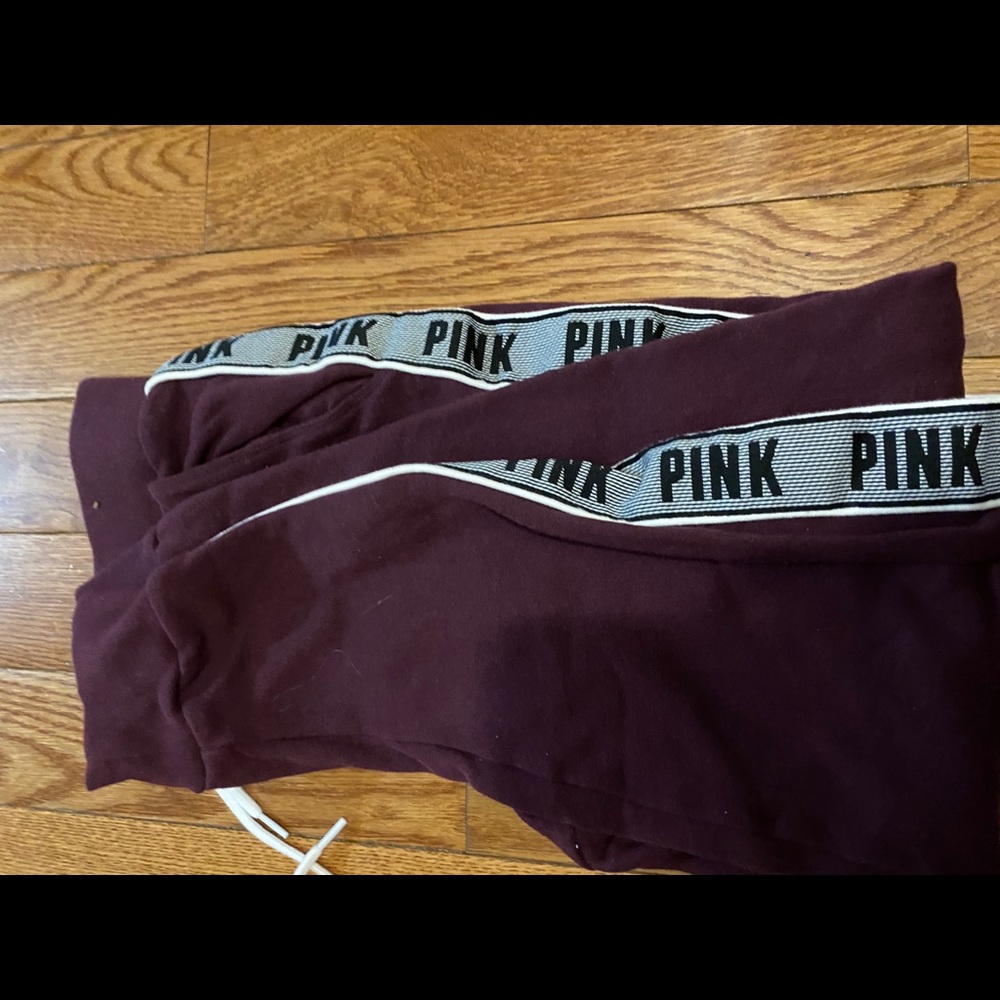 PINK maroon joggers